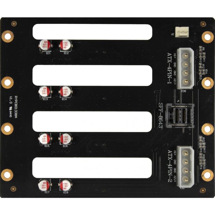 Inter-Tech IPC NAS-8 - Caja para 8 Discos Duros 2.5/3.5" Hot-Swap PCI Express USB 3.2 Gen 1 (3.1 Gen 1) 12 Gbit/s Negro 9