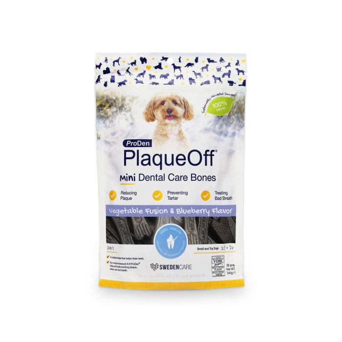 Proden Plaqueoff Dental Carebone Mini Sabor Arándanos para Perros Pequeños, 340 gr 0 Proden Plaqueoff Dental Carebone Mini Sabor Arándanos para Perros Pequeños, 340 gr 0