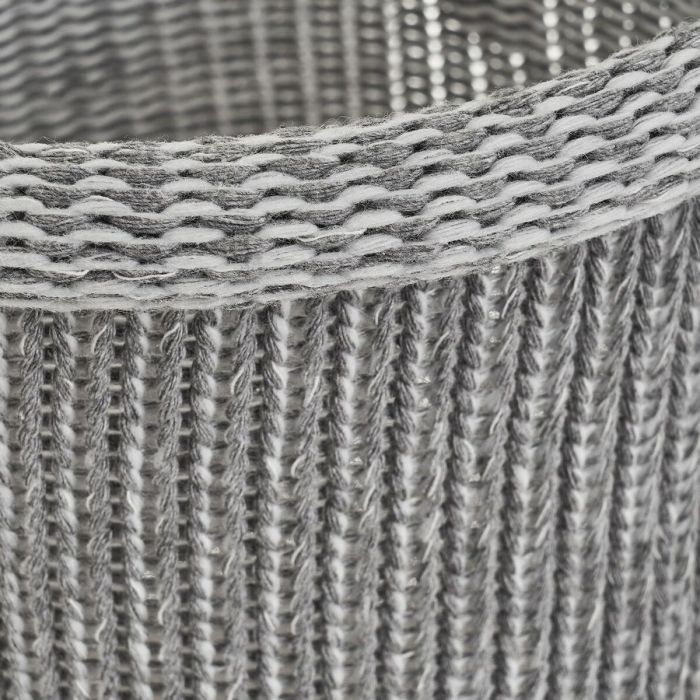 Cesta Multiusos Blanco Gris Poliéster (3 Unidades) 1 Cesta Multiusos Blanco Gris Poliéster (3 Unidades) 1