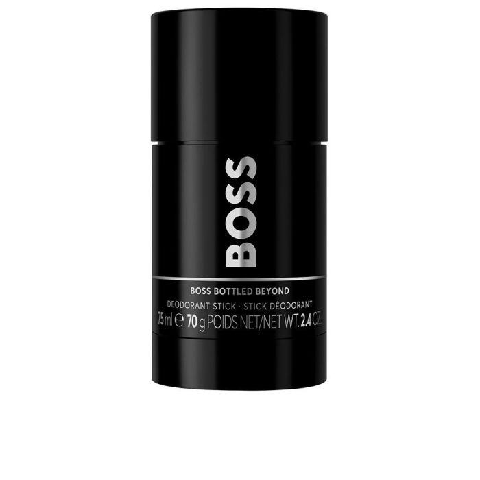 BOSS BOTTLED BEYOND Desodorante Stick 48H para Hombre, aroma jengibre y cuero, 75 ml