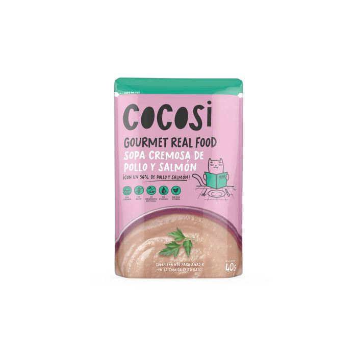Comida para gato Cocosi Gourmet Real Food 40 g Salmón 12 Unidades 1