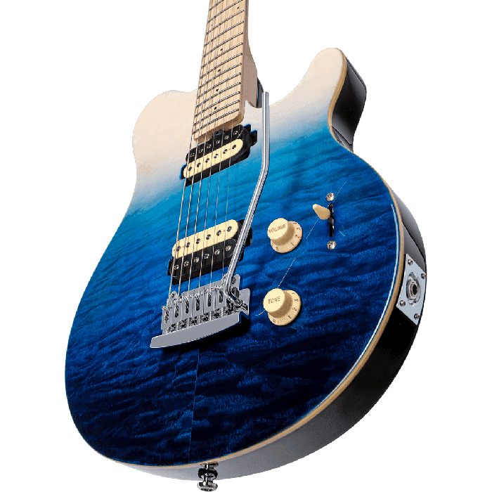 Guitarra Eléctrica Axis Ax3 Quilted Maple Hh M/M Tremolo - Spectrum Blue 4 Guitarra Eléctrica Axis Ax3 Quilted Maple Hh M/M Tremolo - Spectrum Blue 4