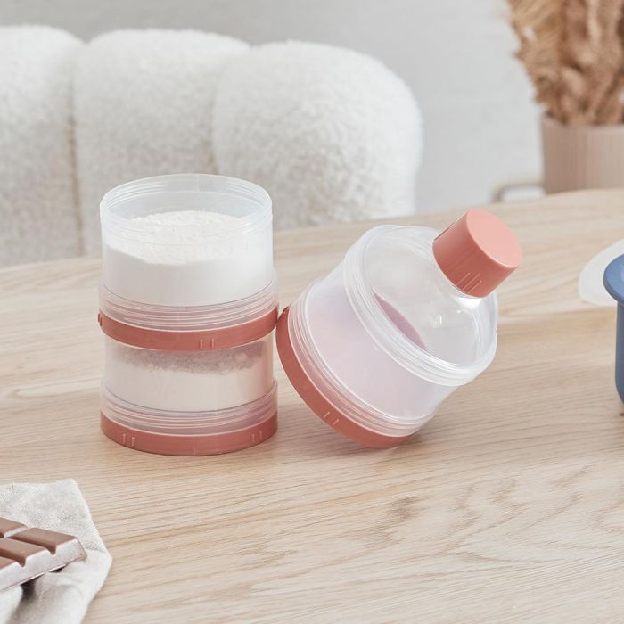 Tom et Zoe Juego De 3 Botes Dosis Apilable Puericultura Libre de BPA para Biberones 1