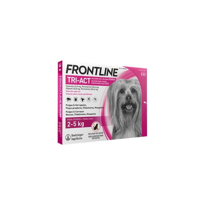 Frontline Tri-Act XS 3 Pipetas 2-5 kg