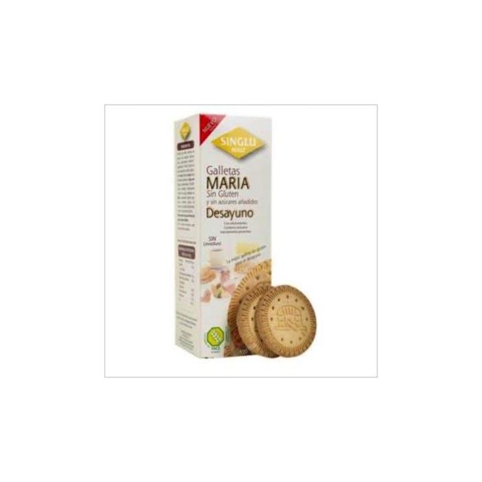 SINGLU Galletas María Desayuno 200g - Sin Azúcares Añadidos y Sin Gluten