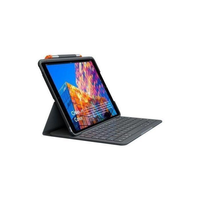 Funda con Teclado Logitech SLIM Folio para Tablets Apple Ipad Air 3 Gen 2020 de 10.5"/ Grafito 0 Funda con Teclado Logitech SLIM Folio para Tablets Apple Ipad Air 3 Gen 2020 de 10.5"/ Grafito 0