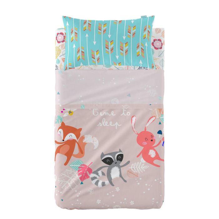Juego de Sábanas HappyFriday Moshi Moshi Fantasy Multicolor Cuna de Bebé 2 Piezas Juego de Sábanas HappyFriday Moshi Moshi Fantasy Multicolor Cuna de Bebé 2 Piezas