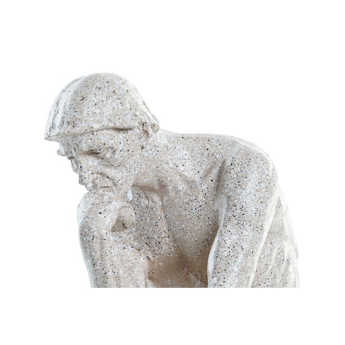 DKD Home Decor Figura de Hombre Moderno en Resina Color Beige, 11 x 25 x 12 cm 1