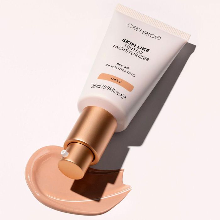 Catrice Skin Like Crema Hidratante con Color #042C Tono Claro 28 ml - FPS 30, 24h Hidratación
