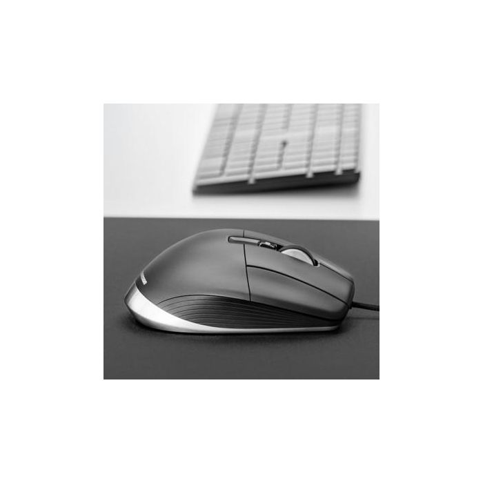 3Dconnexion CadMouse Pro Ratón para Mano Derecha USB Tipo A, 7 Botones, Rueda de Desplazamiento, Negro - 3DX-700080 3