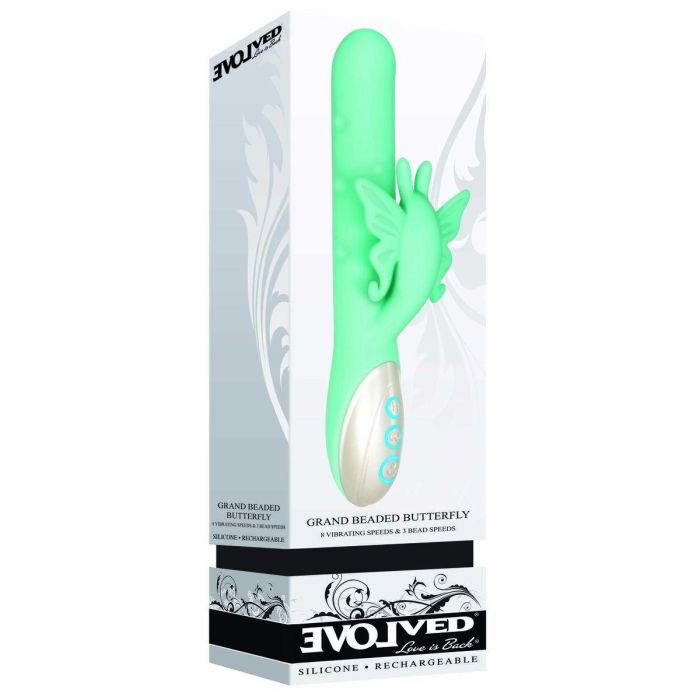 Vibrador Punto G Evolved Verde Mariposa 1 Vibrador Punto G Evolved Verde Mariposa 1