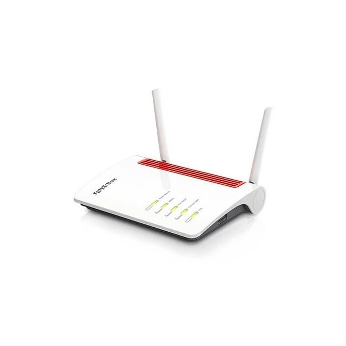 Fritz Router Wifi Modem FRITZ!Box 6850 LTE, 150 Mbps, Wi-Fi AC+N hasta 1266 Mbps, 4 puertos LAN Gigabit, USB 3.0, VoIP, DECT, para redes móviles en Europa