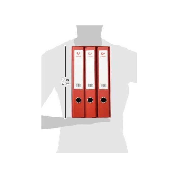 Grafoplas Módulo 3 Carpetas 2 Anillas 40 MM Rojo Folio 290X350X180 7284351 1 Grafoplas Módulo 3 Carpetas 2 Anillas 40 MM Rojo Folio 290X350X180 7284351 1