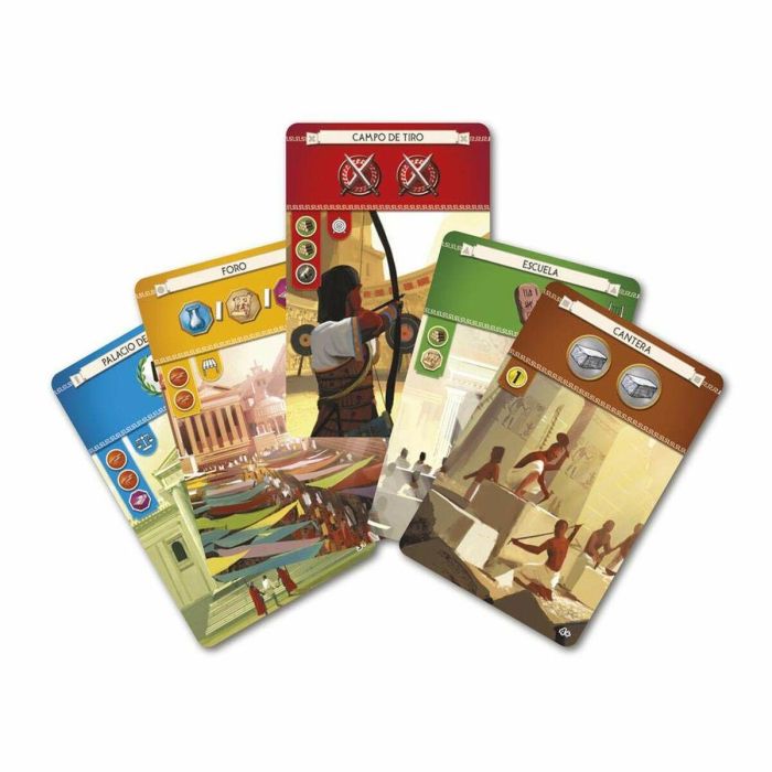 Repos Production 7 Wonders Juego de cartas de civilizaciones y estrategia, 3-7 jugadores, 10+ años, 30 minutos, Español, Accesible daltonismo 2 Repos Production 7 Wonders Juego de cartas de civilizaciones y estrategia, 3-7 jugadores, 10+ años, 30 minutos, Español, Accesible daltonismo 2