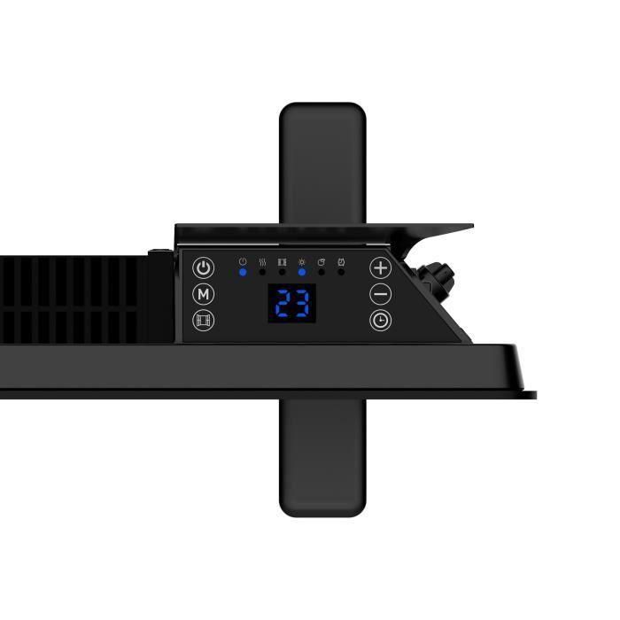 Radiador del convector eléctrico móvil oceánico - 2000 W - termostato digital - negro 3