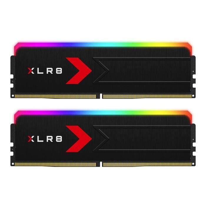 Kit de memoria PNY XLR8 Gaming EPIC-X RGB DDR5 de 32 GB (2 x 16 GB) a 6000 MHz, CL36 Kit de memoria PNY XLR8 Gaming EPIC-X RGB DDR5 de 32 GB (2 x 16 GB) a 6000 MHz, CL36