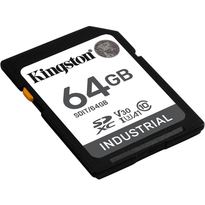 Kingston 64GB SDXC XC Industrial U3 V30 A1 -40C a 85C 100MB/s Lectura, 80MB/s Escritura 1