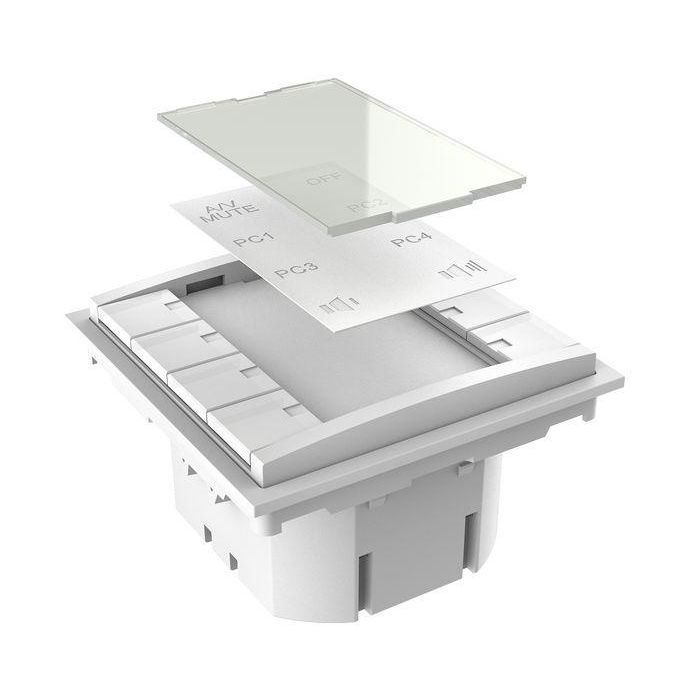 Vivolink Panel de Control de 8 Botones para Salas de Reuniones, Control RS232/RS485, IR, Relé 12V para Proyectores y Pantallas 3 Vivolink Panel de Control de 8 Botones para Salas de Reuniones, Control RS232/RS485, IR, Relé 12V para Proyectores y Pantallas 3