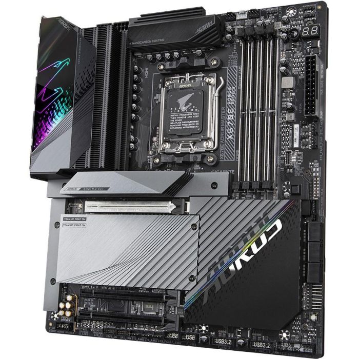 Gigabyte X670E AORUS MASTER AM5 Placa Base DDR5 para AMD Ryzen 9000 Series CPUs hasta 8000MHz Wi-Fi 6E 2.5GbE LAN 3 Gigabyte X670E AORUS MASTER AM5 Placa Base DDR5 para AMD Ryzen 9000 Series CPUs hasta 8000MHz Wi-Fi 6E 2.5GbE LAN 3