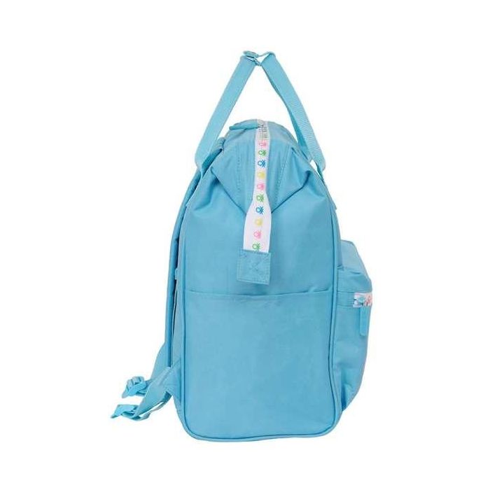 Mochila para Portátil Benetton Spring Azul cielo 27 x 40 x 19 cm 7 Mochila para Portátil Benetton Spring Azul cielo 27 x 40 x 19 cm 7