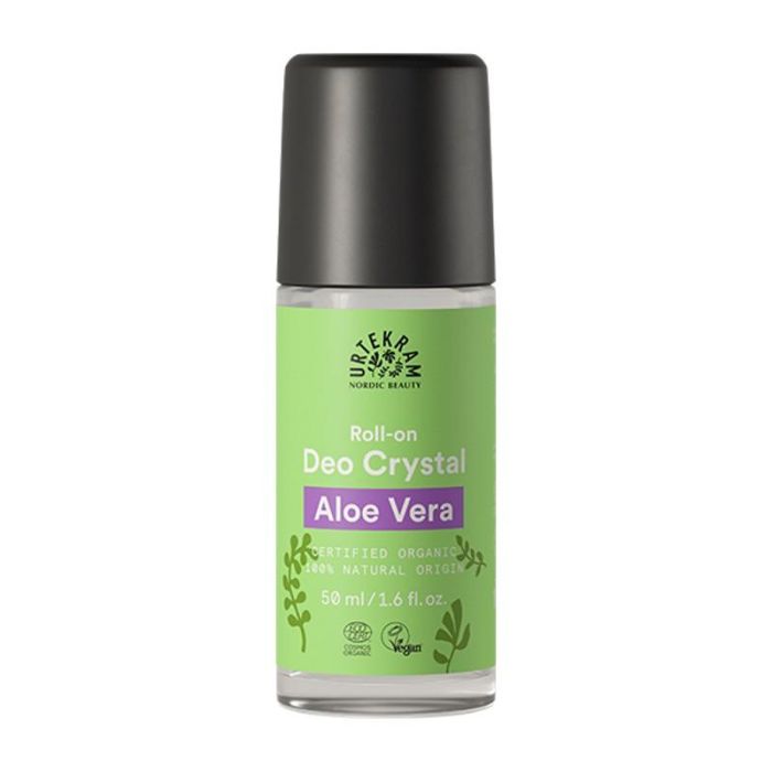 URTEKRAM Desodorante Roll-On de Aloe Vera 50ml. Certificado COSMOS ORGANIC. Vegano.