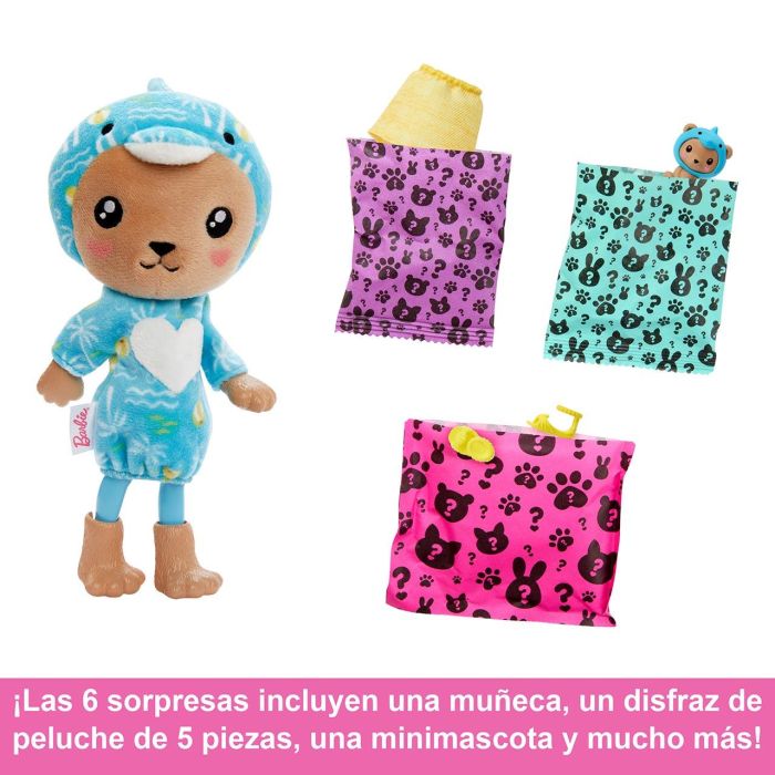 Muñeca Barbie Chelsea Cutie Reveal Gato Panda Hrk28 Mattel 4