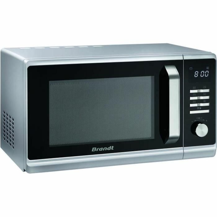 Brandt SE2300S Microondas monofunción 23L 800W Plateado con Autoprograma y Descongelación Rápida