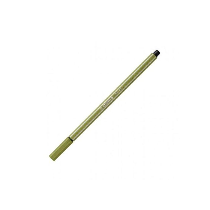 Rotulador Fibra Stabilo Pen 68 Verde Barro 10 unidades