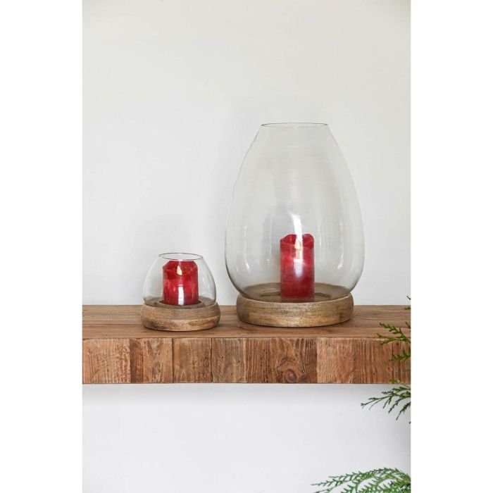 Portavela Alpino DKD Home Decor Marron 30 x 40 x 30 cm Set de 2 4 Portavela Alpino DKD Home Decor Marron 30 x 40 x 30 cm Set de 2 4
