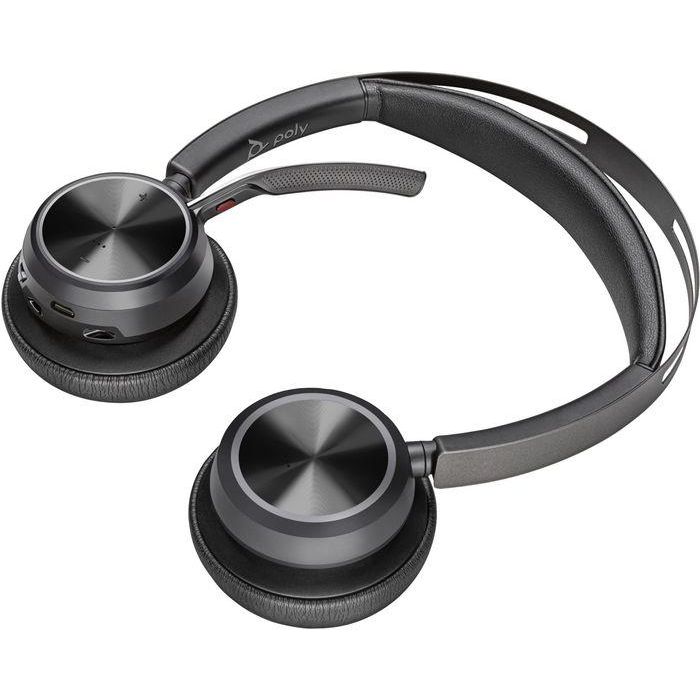HP Voyager Focus 2 Auriculares Estéreo Bluetooth USB-C-C con Adaptador USB-C/A y Base de Carga para Llamadas y Conferencia 6