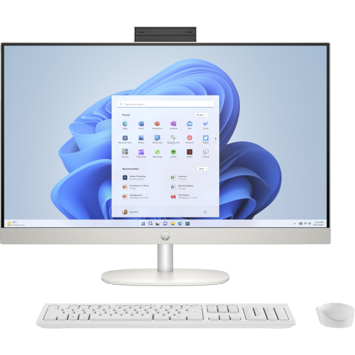 HP 24-cr0040ns PC Todo en Uno 23.8" Full HD IPS Intel Core i3-1315U 8GB RAM 512GB SSD Windows 11 Home Wi-Fi 6 Blanco