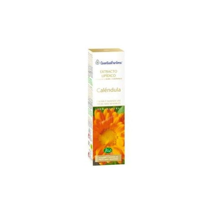 ESENTIAL AROMS Extracto Lipídico Bio de Caléndula 100ml para Piel Irritada y Sensible