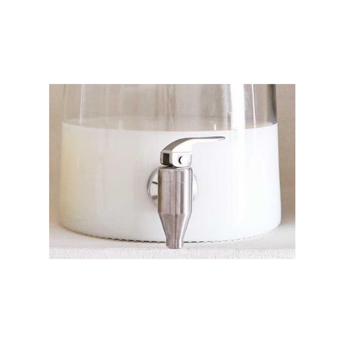 Dispensador Basicos DKD Home Decor Transparente Blanco 17 x 26.7 x 17 cm 1