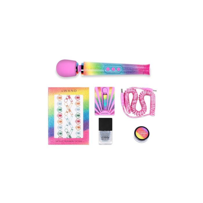 Varita Masajeadora Le Wand Rainbow Multicolor 15 Varita Masajeadora Le Wand Rainbow Multicolor 15