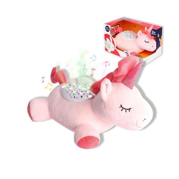 Proyector peluche unicornio 25cm 2