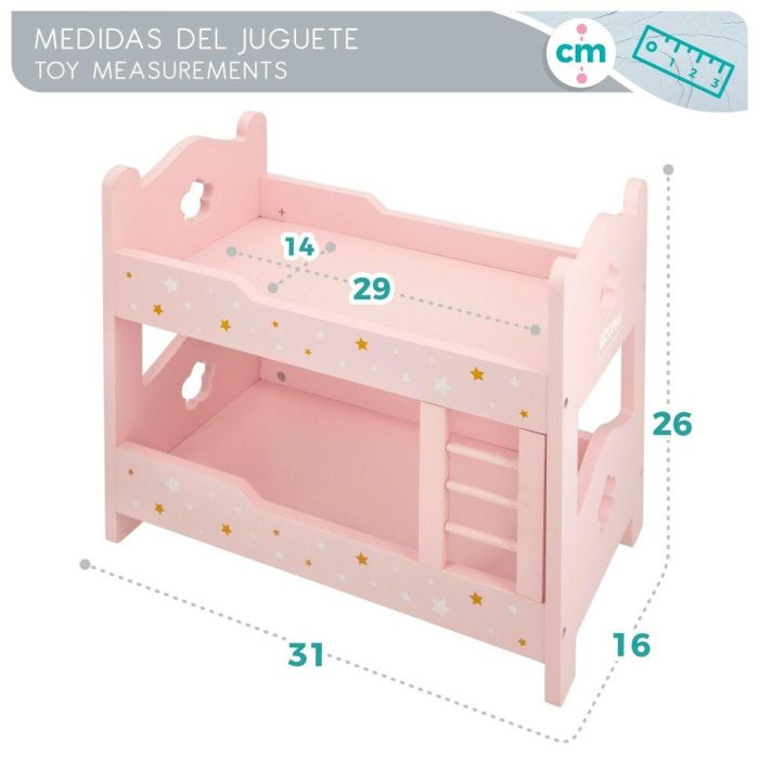 Litera Woomax Rosa 4 Unidades 31 x 26 x 16 cm 6 Litera Woomax Rosa 4 Unidades 31 x 26 x 16 cm 6