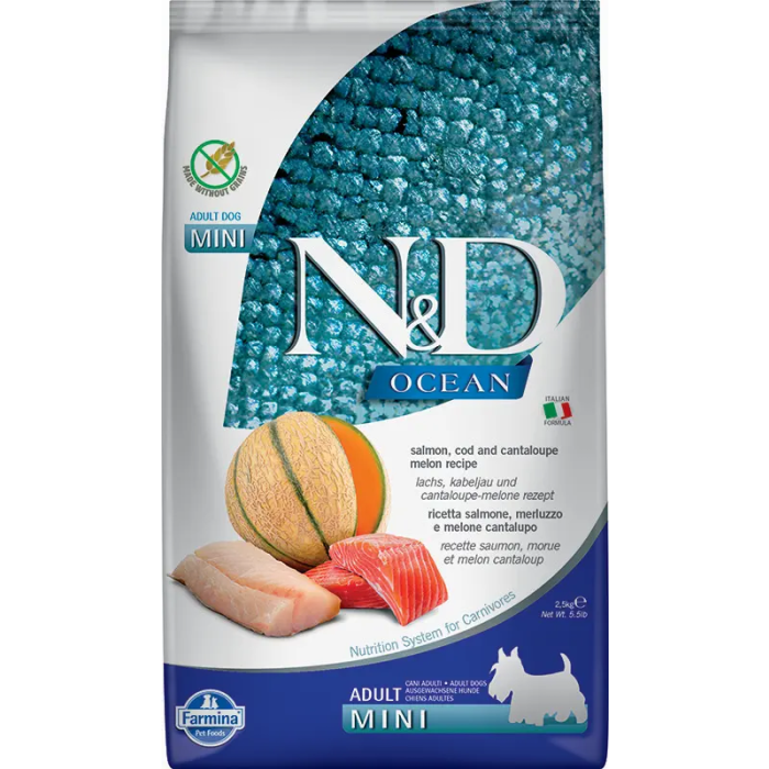 Farmina N&D Dog Ocean Salmón y Bacalao Mini 2,5 kg Farmina N&D Dog Ocean Salmón y Bacalao Mini 2,5 kg