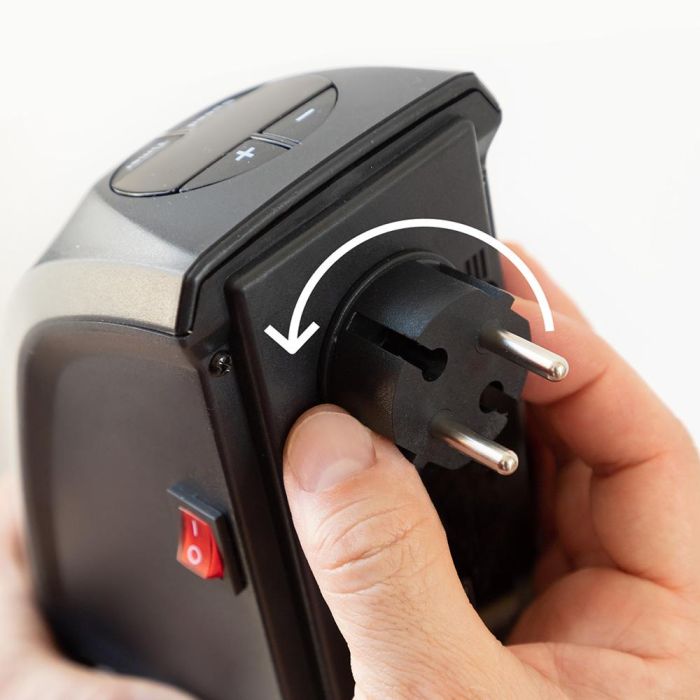 Innovagoods Calefactor Termocerámico de Enchufe Heatpod 400W Negro Ultraligero 9