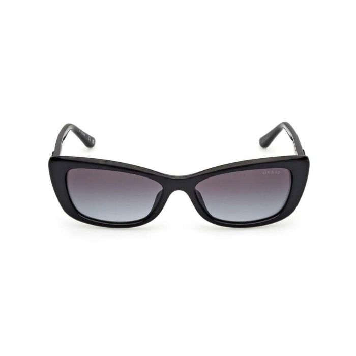 Guess Gafas GU00156-H 01B Gafas de Sol Rectangular para Mujer - Montura Inyectada, Cristales 55 mm, Patillas 140 mm 1