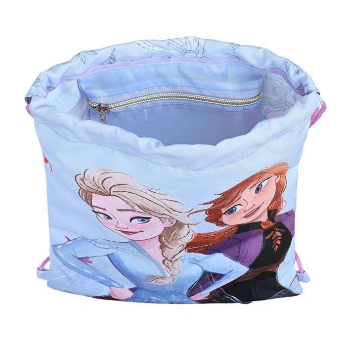 Bolsa Mochila con Cuerdas Frozen Believe Lila 3