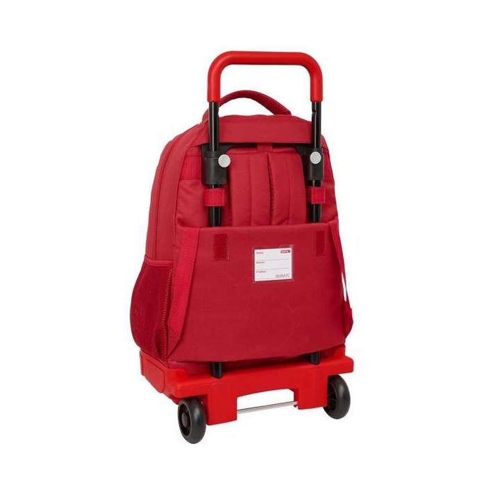 Safta Mochila Grande con Ruedas Compact Exterior Resistente Sevilla FC 33x45x22 cm 1
