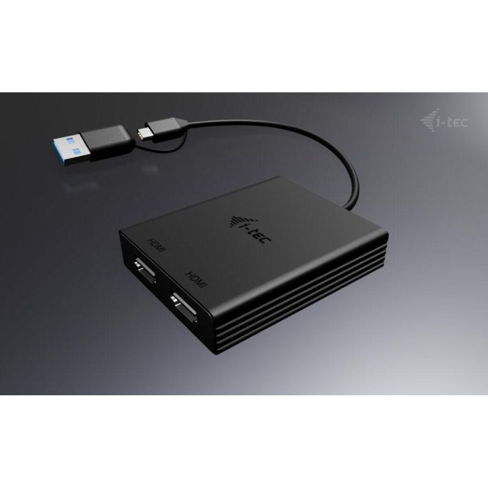 Cable USB i-Tec CADUAL4KHDMI Negro 2 Cable USB i-Tec CADUAL4KHDMI Negro 2