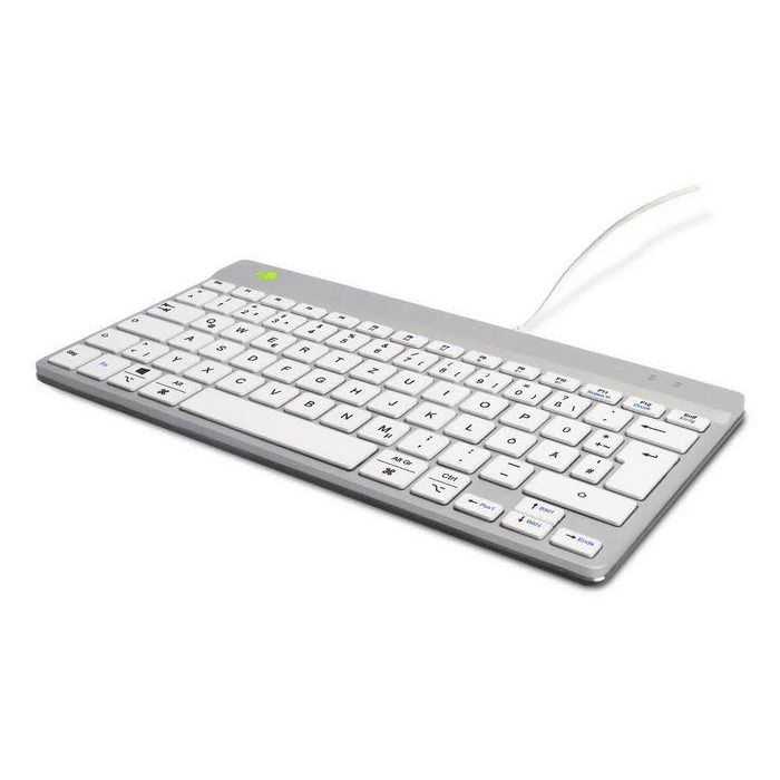 R-Go Tools Ergonomic keyboard R-Go Compact Break, compact keyboard with break software, QWERTZ (DE), wired, white 1 R-Go Tools Ergonomic keyboard R-Go Compact Break, compact keyboard with break software, QWERTZ (DE), wired, white 1