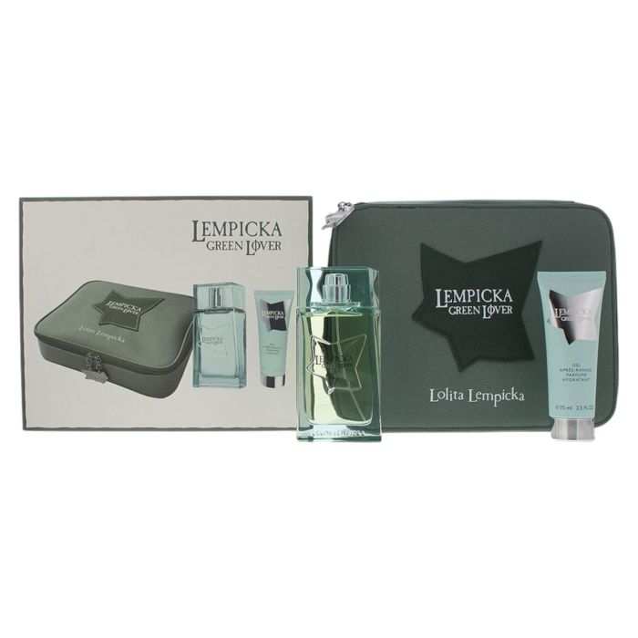 Set Lolita Lempicka: Green Lover, Eau De Toilette, For Men, 100 ml + Green Lover, Moisturizing & Hydrating, After-Shave Gel, 75 ml Set Lolita Lempicka: Green Lover, Eau De Toilette, For Men, 100 ml + Green Lover, Moisturizing & Hydrating, After-Shave Gel, 75 ml