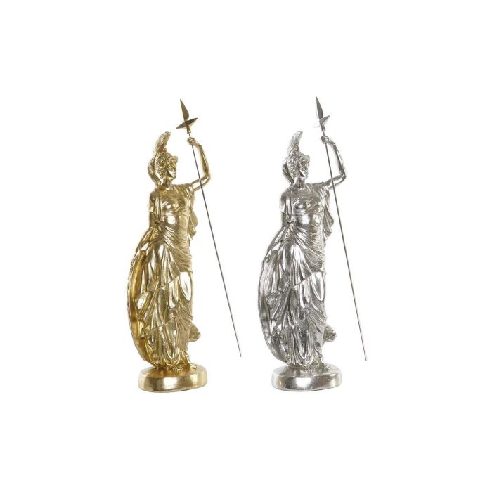 Figura Neoclasico DKD Home Decor Dorado Plateado 10.5 x 50 x 16.5 cm (2 Unidades) Figura Neoclasico DKD Home Decor Dorado Plateado 10.5 x 50 x 16.5 cm (2 Unidades)