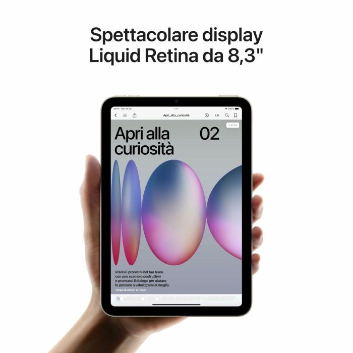 Apple iPad Mini 8.3 Pulgadas 128 GB Wifi - Pantalla Liquid Retina, Chip A17 Pro, Compatible con Apple Pencil 7