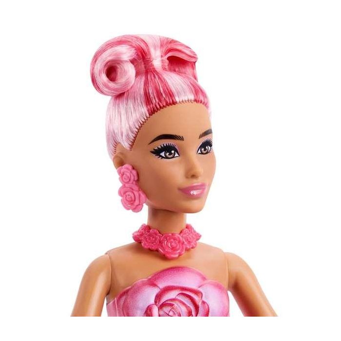 Muñeca barbie petal pop rosa roja 32x12x12 cm 2