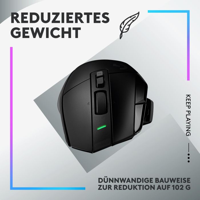 Logitech G G502 X LIGHTSPEED Ratón Gaming Inalámbrico Óptico 25600 DPI Negro con 13 Botones Programables 2 Logitech G G502 X LIGHTSPEED Ratón Gaming Inalámbrico Óptico 25600 DPI Negro con 13 Botones Programables 2