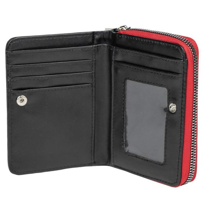 Cartera Stranger Things Rojo Negro 1 Cartera Stranger Things Rojo Negro 1