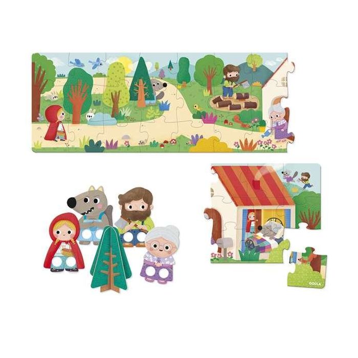 Puzzle XXL caperucita roja. combina dos conceptos en uno, puzzle para construir y cuento para leer. 10 Puzzle XXL caperucita roja. combina dos conceptos en uno, puzzle para construir y cuento para leer. 10